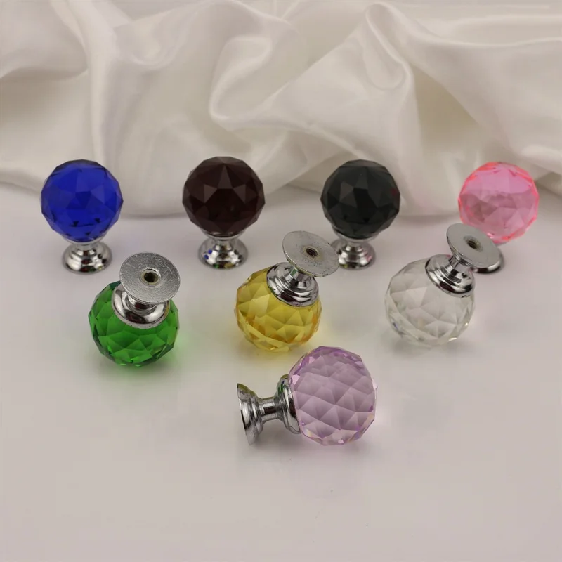
wholesales Cheap Price Crystal Knobs Crystal Furniture Knobs Crystal Glass Cabinet Handles/door glass handle for home decoration 