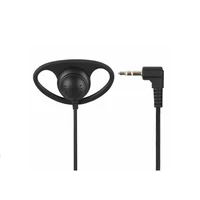

3.5mm/35mm one side wired single d-Shape headset headphone/D shape ear-hook tour guide system earphone