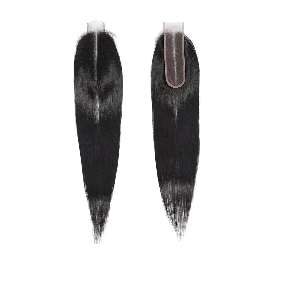 

Wholesale Straight Kim K 3*4. 13*4 Human Hair Lace Closure With Baby Hair