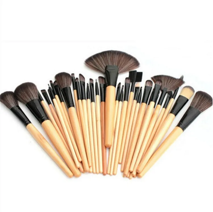 

FQ brand 32pcs custom wooden handle makeup tools brush kit brush sets makeup