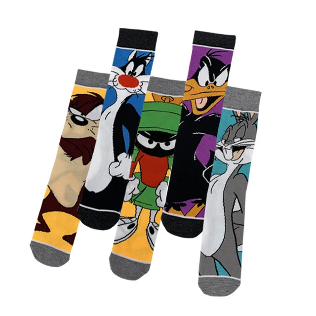 

It's Should Be U Favorite Socks Cute Cartoon Animal Design Unique Teen Young Men Trendy Socks For Street