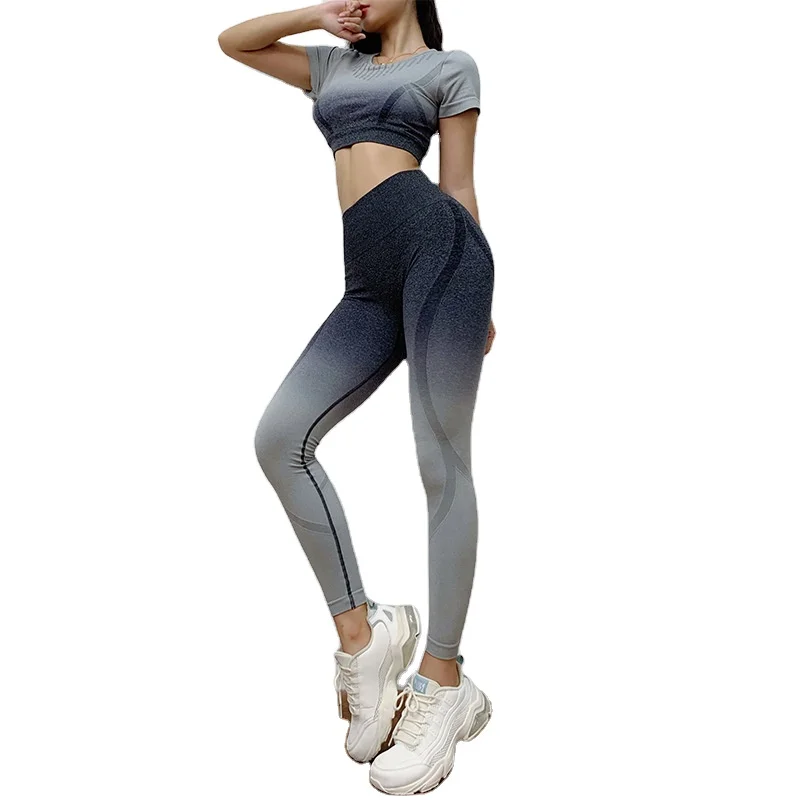 

women Yoga set 2021 Fitness Clothing Sport Wear Yoga Set Gym Sportswear Running Legging seamless yoga Set