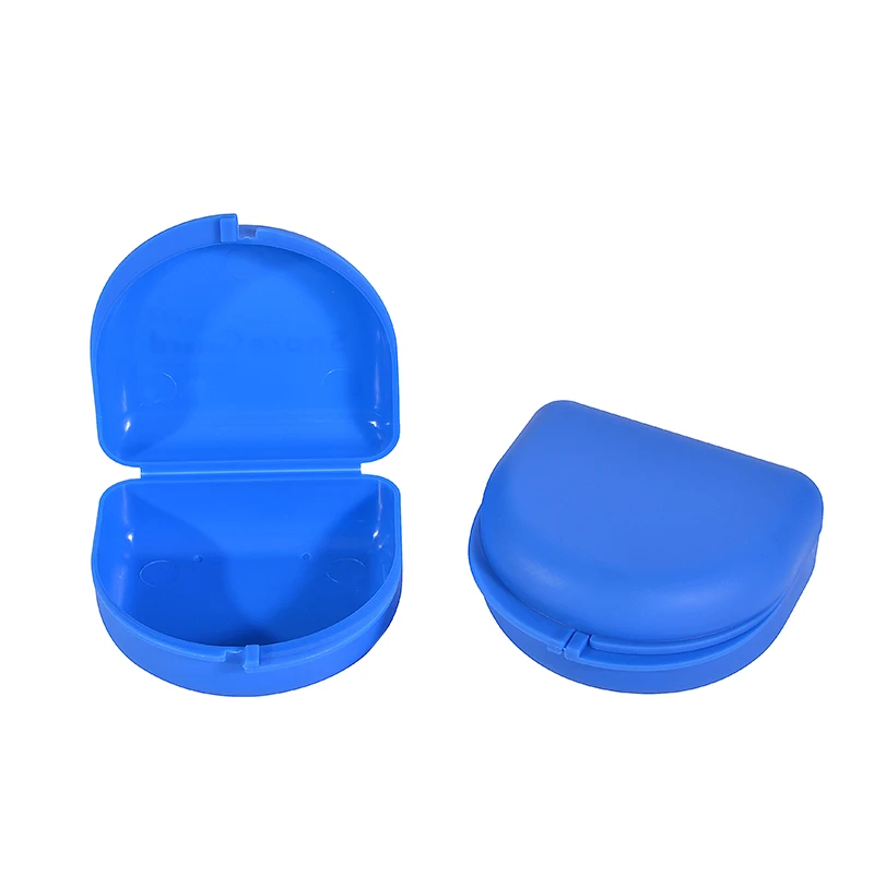 

Plastic Teeth Storage Box Oralcare Orthodontic Retainer Mouth Guard Dental Denture Box Holder Container Cases for Travel