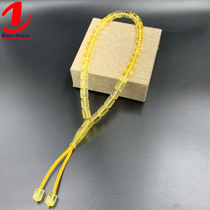 Amber Mishbah Tesbi Sib-ha Komboloi Worry beads Prayer Beads  33 Moslem Muslim amber Rosary