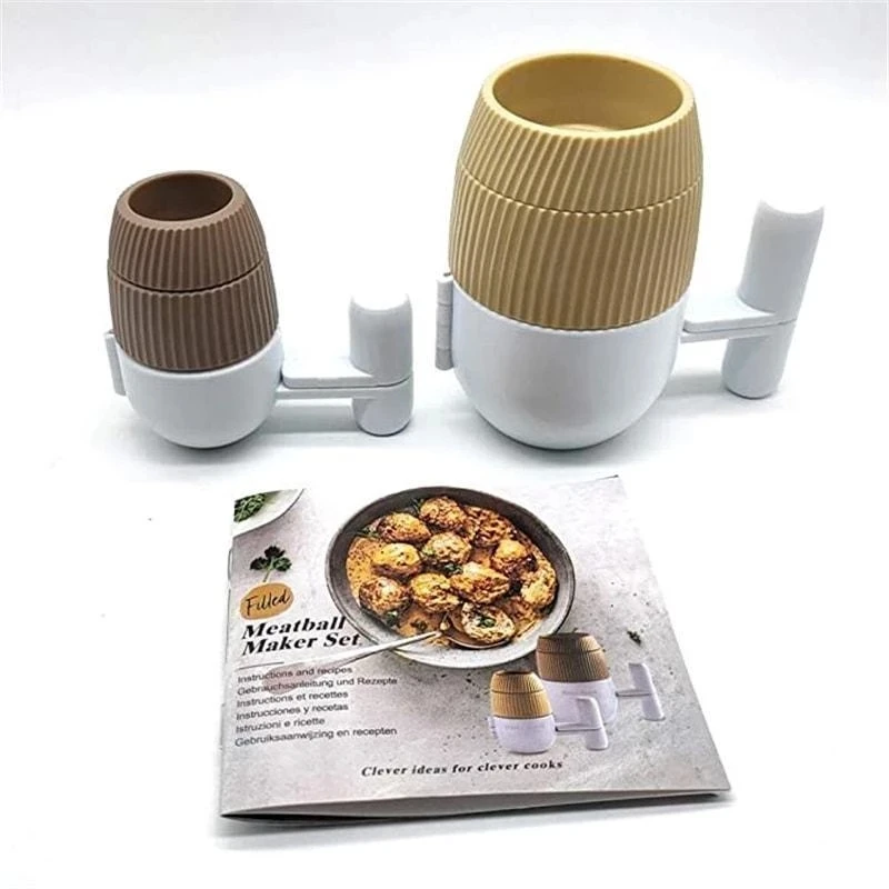 

Free Shipping DIY 2PCS Kitchen Convenient Meatball Maker Fish Meat Rice Ball Maker