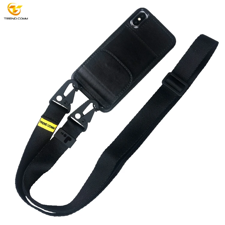 

Sling Crossbody Custom Wallet Phone Leather Case for iPhone X/XS