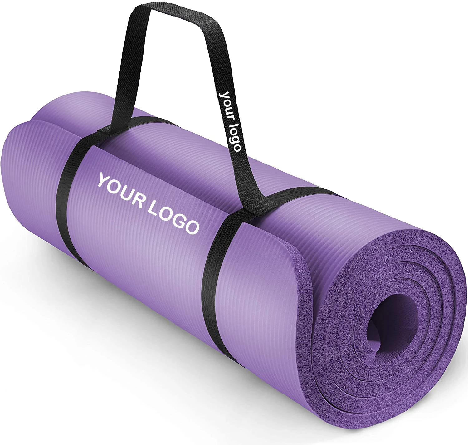 

Bilink color mixture custom 183*61cm NBR yoga mat thicken 15mm eco friendly with logo