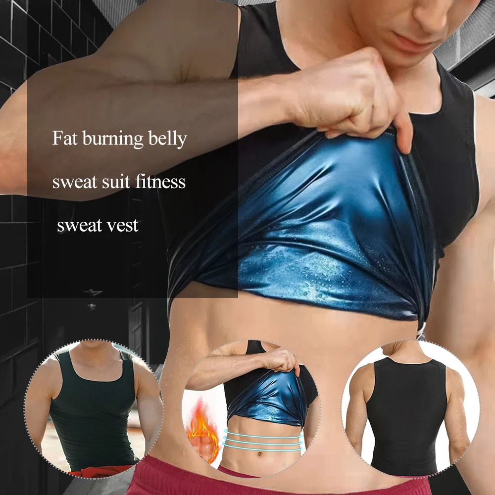 

Men/Women Sweat Sauna Waist Trainer Body Shaper Waist Cinchers Shapewear Slimming Body Weight Loss Tops