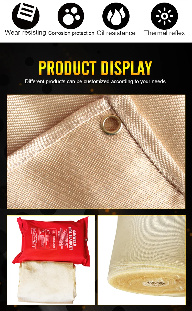 Welding Fire Blanket Fire Resistant Fiberglass Welding Blanket Ht800