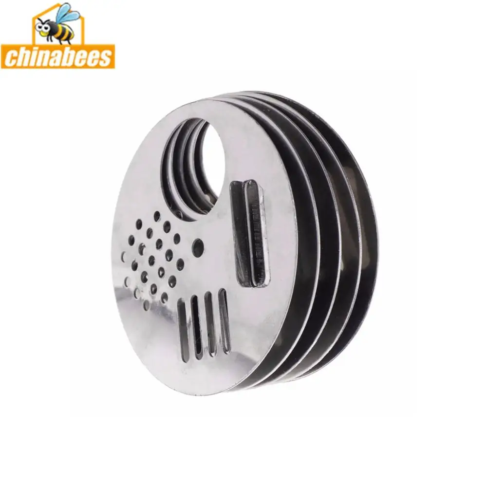 10pcs Stainless Steel Bee Hive Box Gate Nest Entrance Disc Useful For Beekeeping 