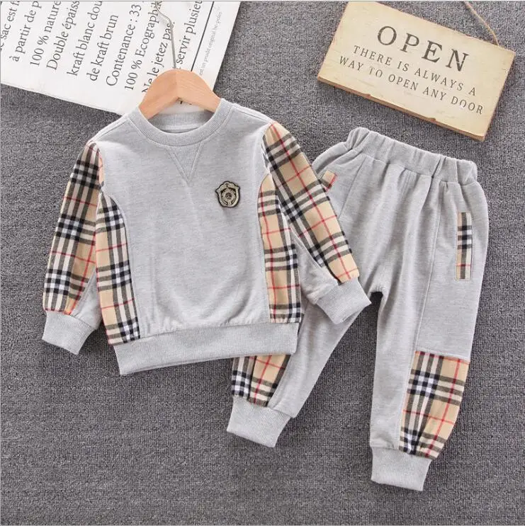 

Boy 2 piece sets spring clothes sweat suits for kids boutique clothing sets boys suits sets
