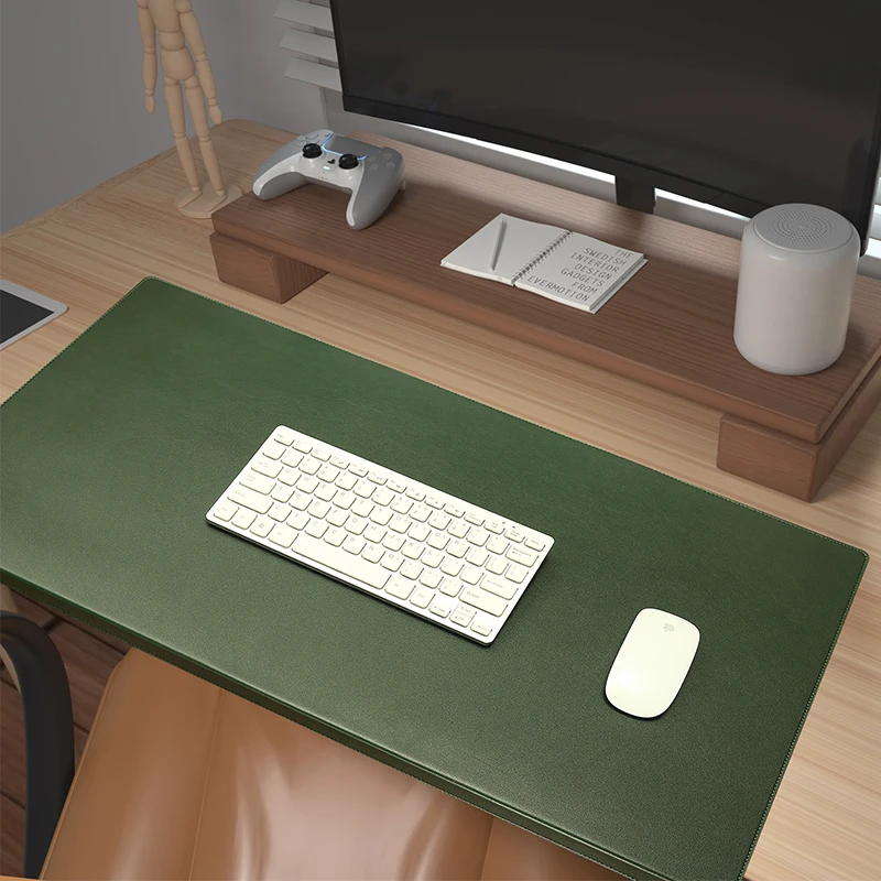 

Custom standing elbow protector PVC leather double sided leather desk mat