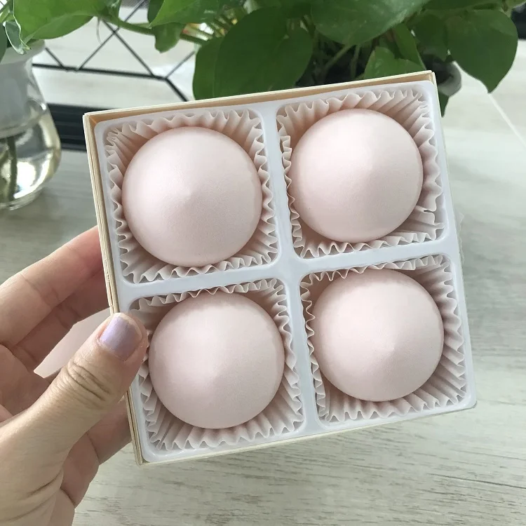 

2021 Super Soft Peach Shape Blender Marshmallow Makeup Sponge, Black/pink/rose red/green/blue/purple/customized