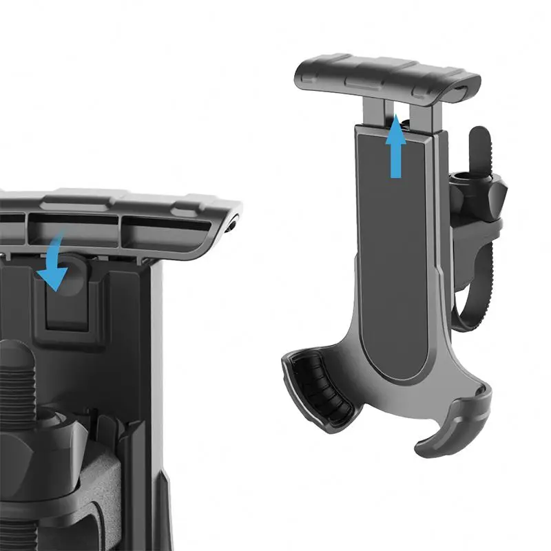 

Bicycle free adjustable phone mount HOPsy cell phone stand holder, Black