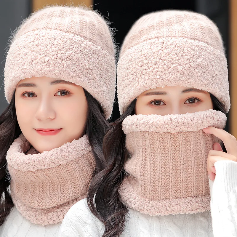 
Autumn And Winter Female Cute Wool Hat Warm-keeping And Cold-proof Wind Cycling All-matching Knitted Hat 