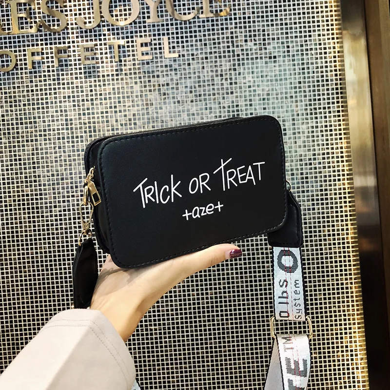 

SP574 custom women small shoulder hand bag new hip-hop retro small square halloween bag