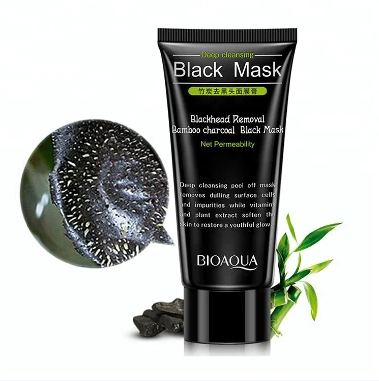 

Bamboo Activated Charcoal Face Mask Deep Cleansing Peel Off Blackhead Remover Mask