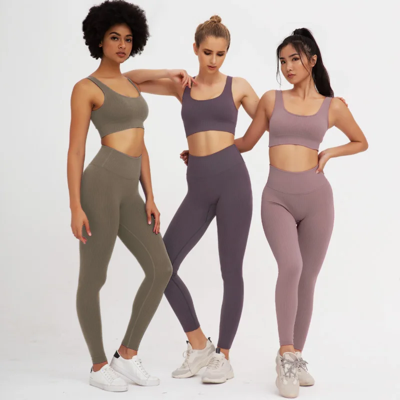 

Custom Gym Sport Workout Clothing Seamless Yoga Set For Women