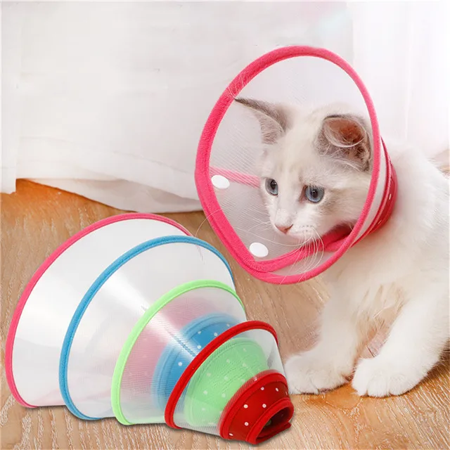 

Cat Pets Elizabeth Recovery Collar Dog Neck Cone Wound Protection Protective Anti-Bite Lick Surgery Healing Pet Health Medical