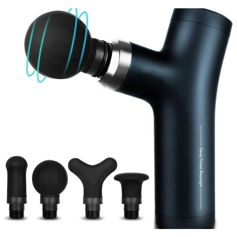 

FitKing factory led touch screen carbon fiber percussion massager best massage gun gun led touch screen muscle mini massage gun