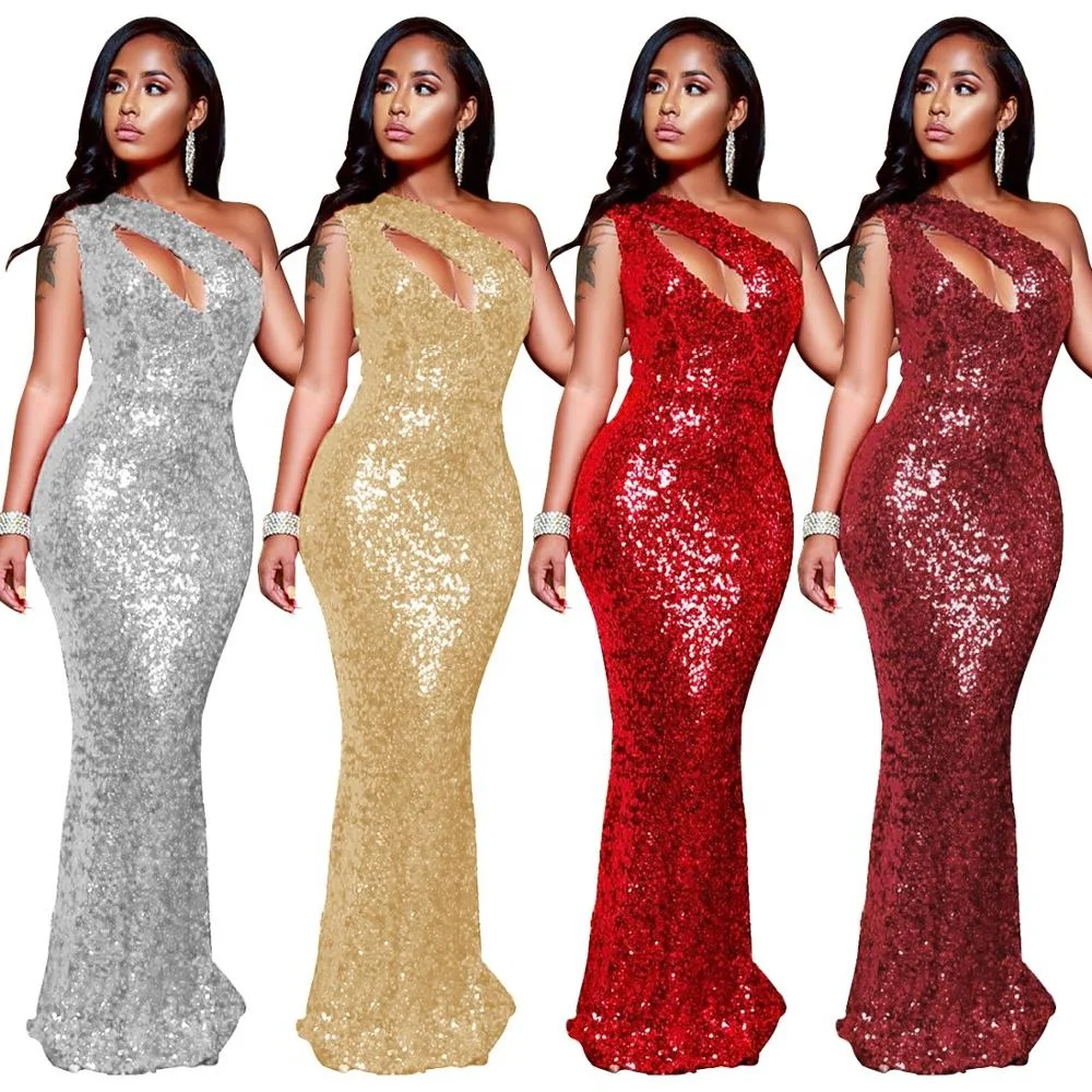 

New Trending Clothing Women Sequined Party Evening Dresses