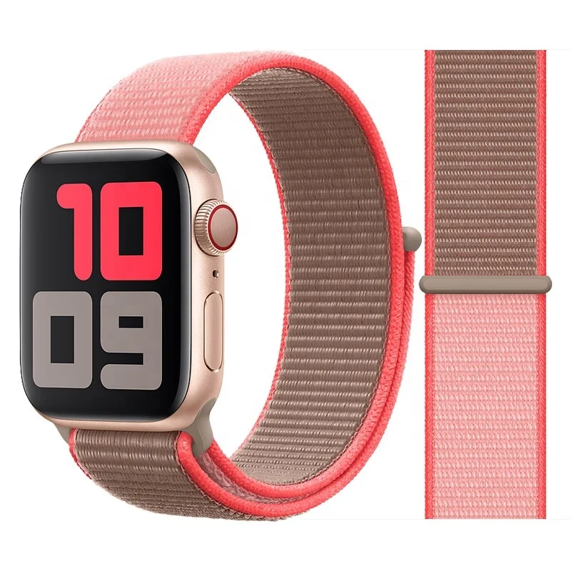 

Fashion Nylon Loop Watch Strap For iWatch Bands 44mm 42mm 40mm 38mm
