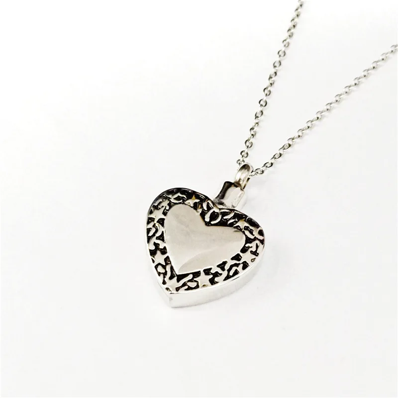 

Dexrlo Heart Perfume Bottle Stainless Steel Necklace Can Hold Perfume Men Or Women Pendant Creativity Can Open//, Picture shows