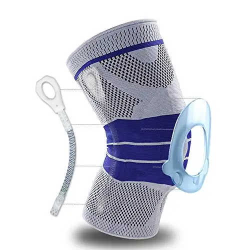 

OUWEINUO knee pad Sports Compression Knitting Running Breathable fitness safety knee brace, Customized color