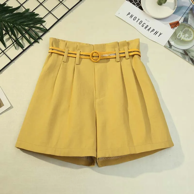 

Q0027 Low Price Women Summer Clothing Casual Fashion Loose Shorts, Black,white,yellow,pink,purple,apricot
