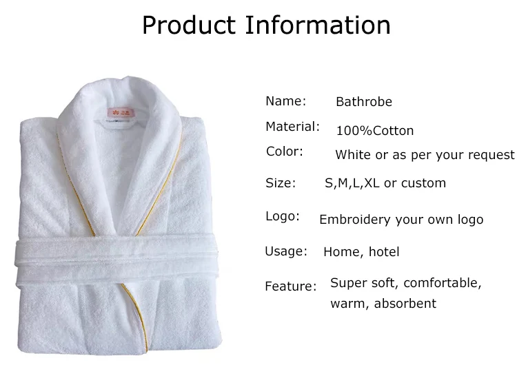 Personalised Embroidery Terry Towel 100 Cotton Terry Towel Bathrobes For Spa Hotel Buy Bathrobes Hotel Robe Hotel Bathrobe Product On Alibaba Com - hotel robe roblox