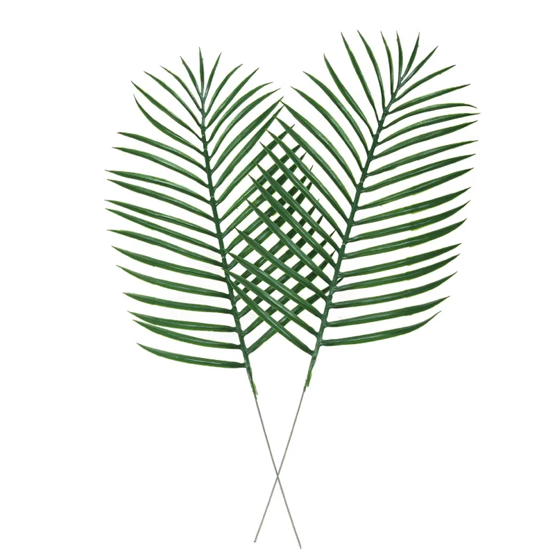 Factory Sale Plastic Palm Leaves Wedding Leaves Decoration Artificial