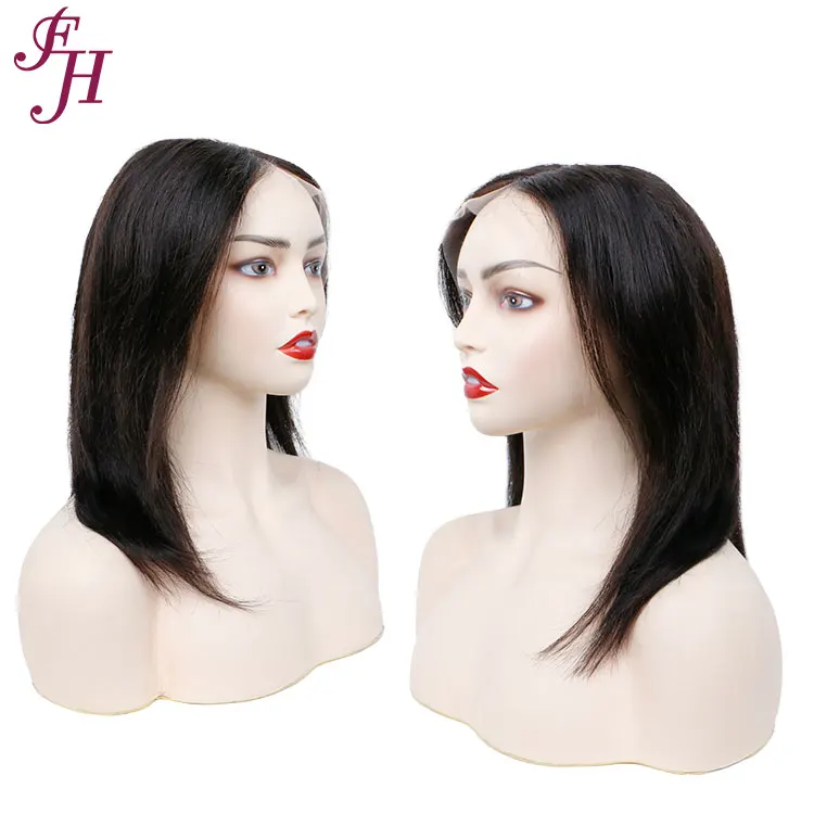 

FH factory wholesale 10 inch human lace bob wig 13x4 transparent lace frontal brazilian wig