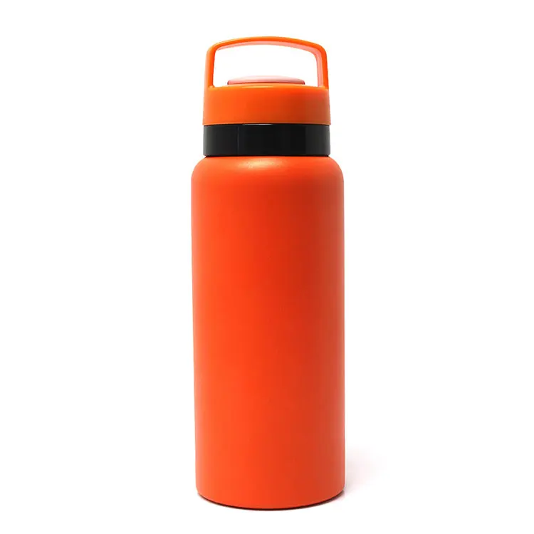 

Insulated sports bottle water, stainless steel double wall thermos flask with removable tea separator