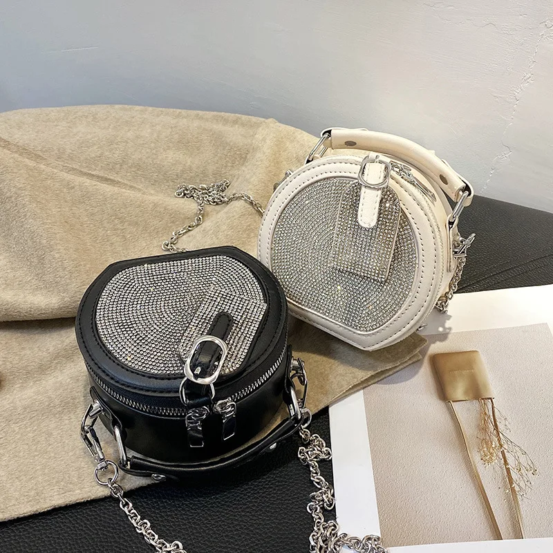 

2021 Spring New Fashion Personality Diamond Mini Handbag Women's Luxury Chain Shoulder Messenger Bag, Picture