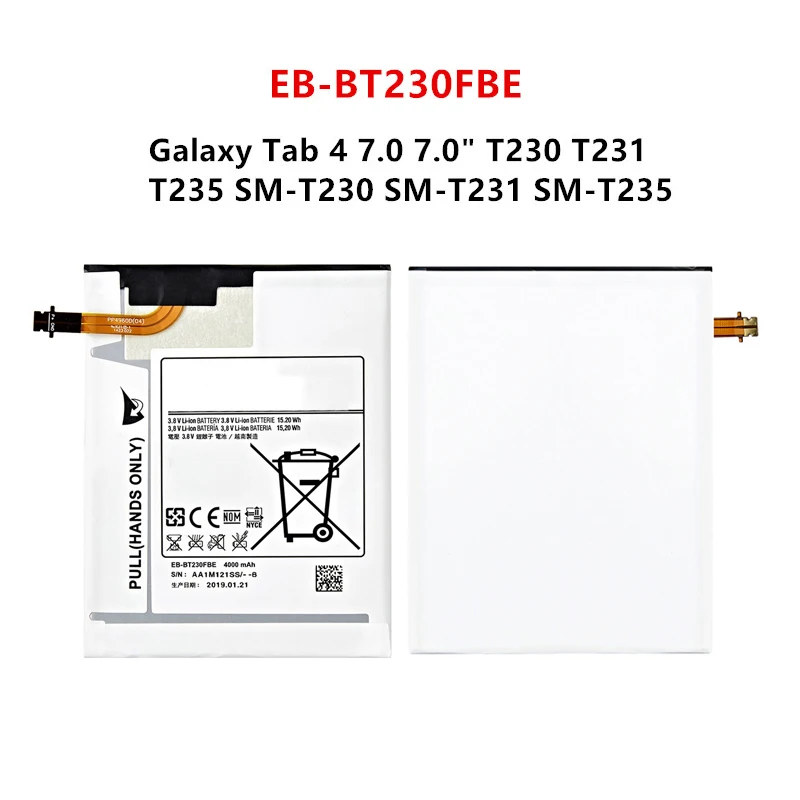 New Battery EB-BT230FBE For Samsung Galaxy Tab 4 7" SM-T230NU SM-T231 SM-T235 