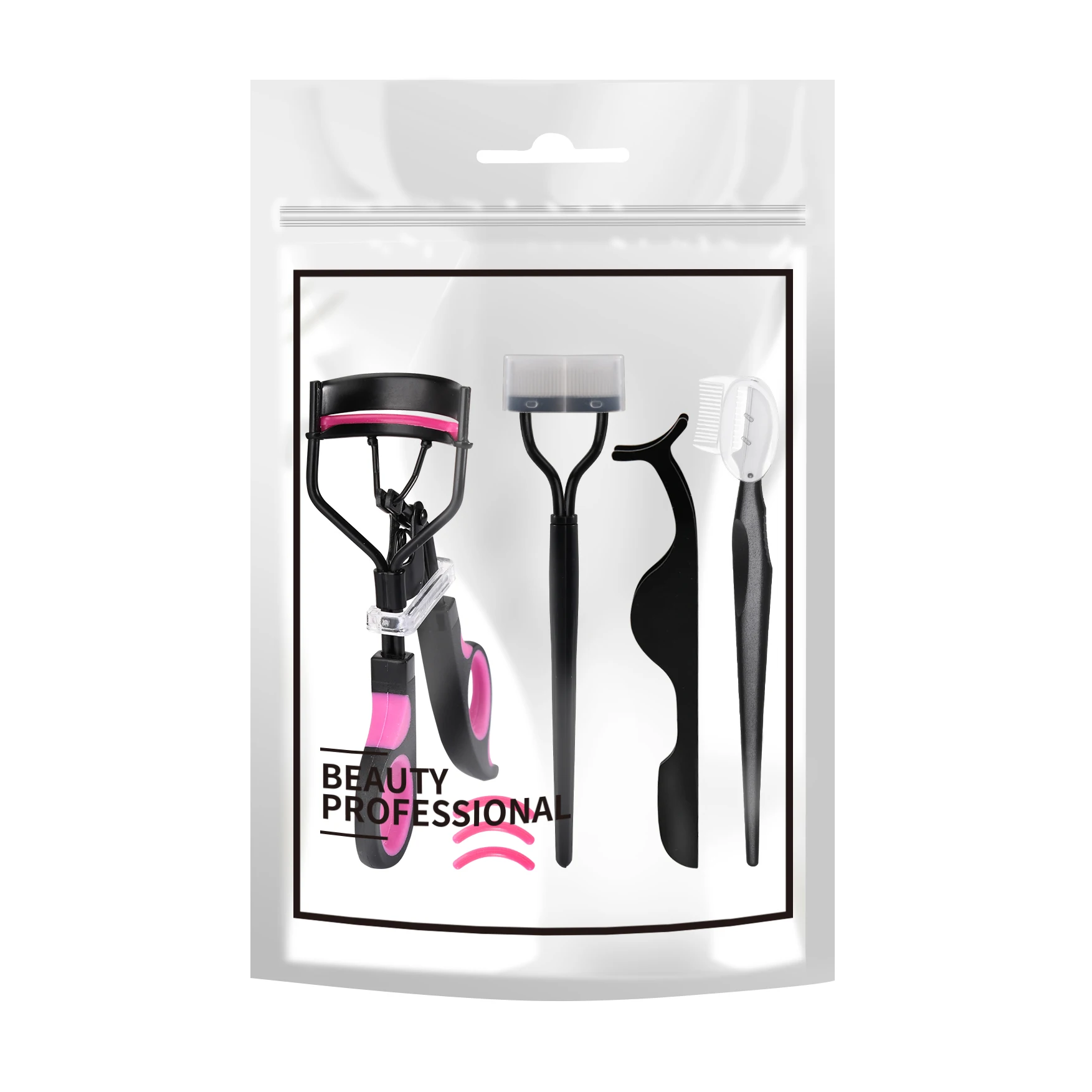 

Travel Size Makeup Tools Black Eyelash Curler Set Eyelash Extension Kit