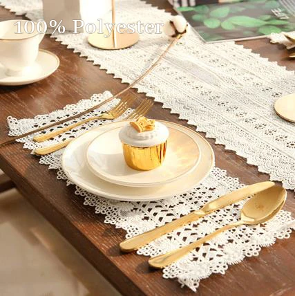 

Lace decorate tea mat luxury bohemian kitchen nordic hotel dining table cloth mats placemat set for wedding