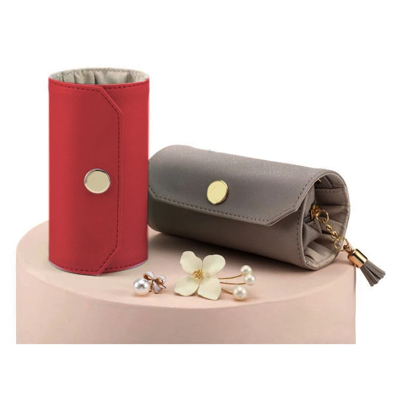 

Jewelry Display Storage Bag Jewelry Travel Bag PU Leather travel jewelry organizer roll