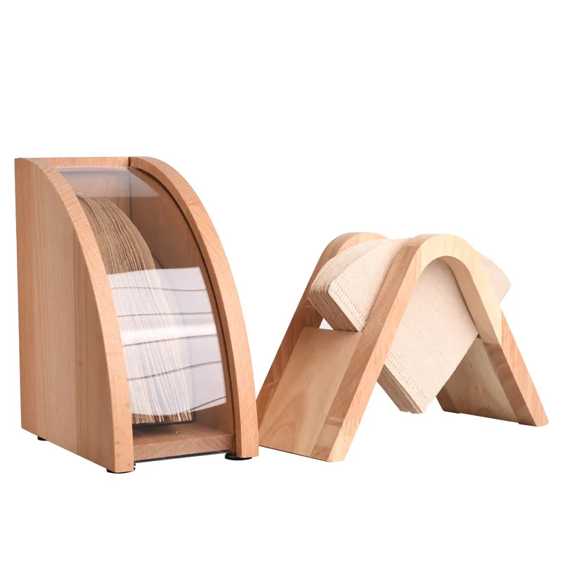 

Hot sale kitchen tools wood coffee filter stand filter holder, Nature wood color