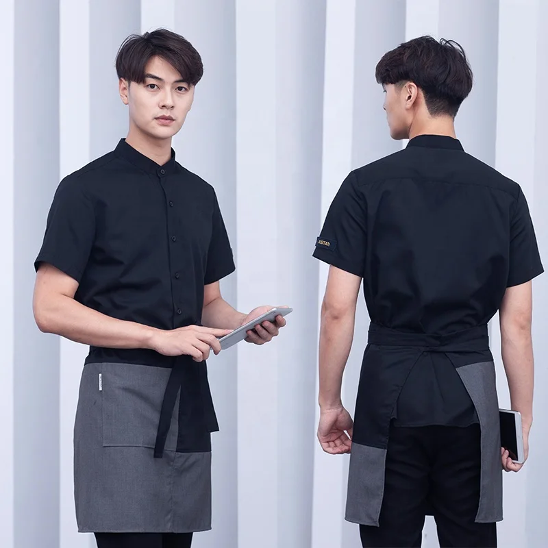 
2019 new Korean version of fashion and simplicity KTV network cafe Chinese and western restaurant waiter working clothes men and 