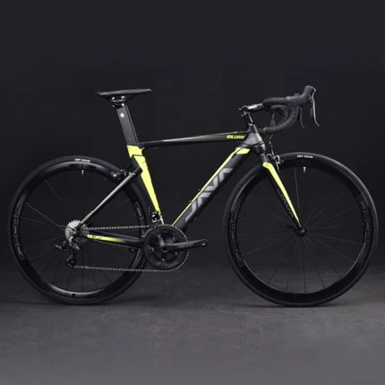

Factory Sale JAVA SILURO2 Road Bike 18 Speed with DECA Racing Bicycle Aluminium Road Bike, Black grey/black yellow