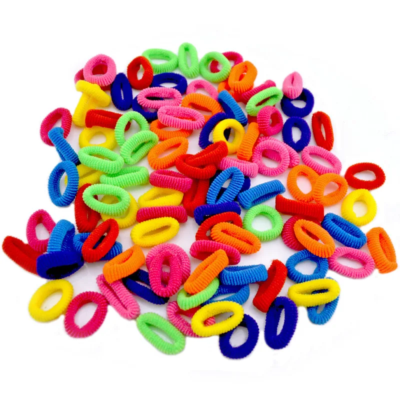 Colorful hair band rubber band for children wool hair bands