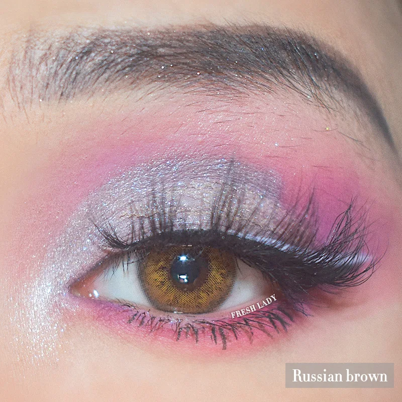 

Kangshida Fresh Lady Russian brown daily disposable contact lenses wholesale