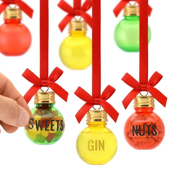 Christmas Xmas Baubles Set Of 6 50ml Personalise Fill Your Own Gift Set ...