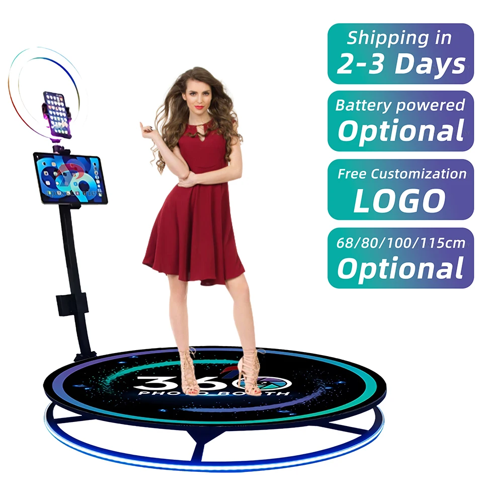 

115cm 1-7 People Intelligent Operation 360 Degree Slow Motion Photo Booth for party