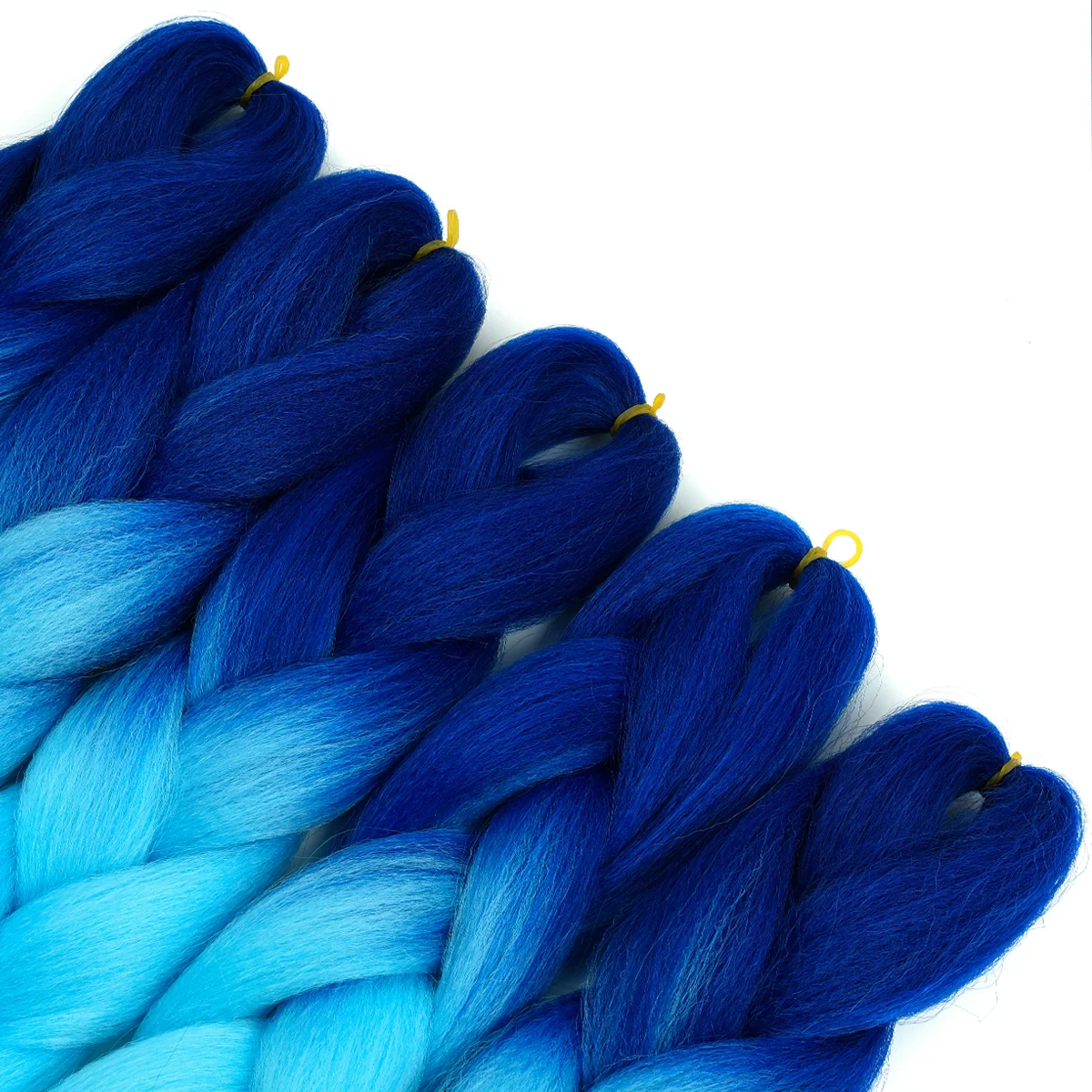 

Free Sample  Blue&Sky Blue synthetic braiding hair,jumbo hair braid,braiding hair, 39-blue + sky blue