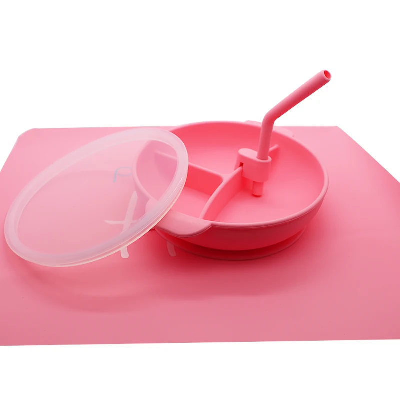

BPA Free Eco-friendly Colorful Tableware Silicone Baby Feeding Suction Bowl