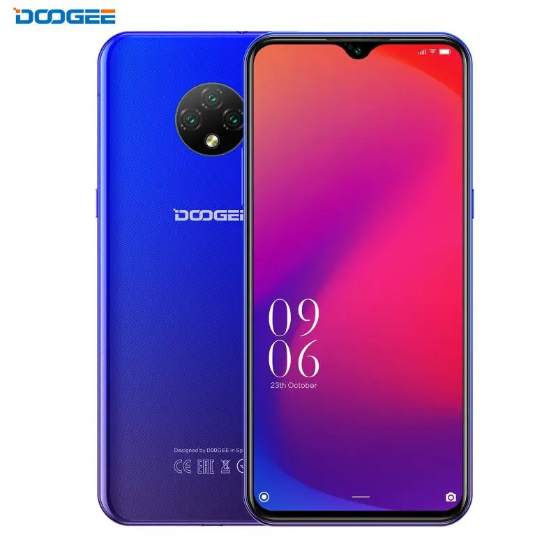 

New DOOGEE X95 Pro Global Version RAM 4GB ROM 32GB Mobile phones Water-drop Screen Android 10 Quad Core Dual SIM 4G Smartphone