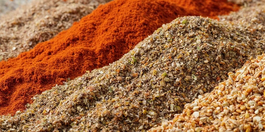 Spice rack with old and new spices
