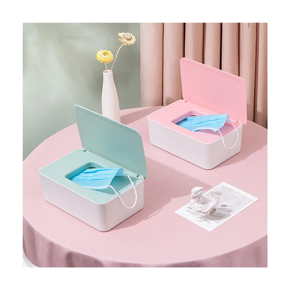 

JX- Multifunction Faicial Tissue Box for Home&Office use Household baby wipes&Tissue Holder Large Capacity Facemask storage box, As picture